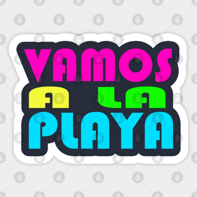 Vamos A La Playa Sticker by Nerd_art